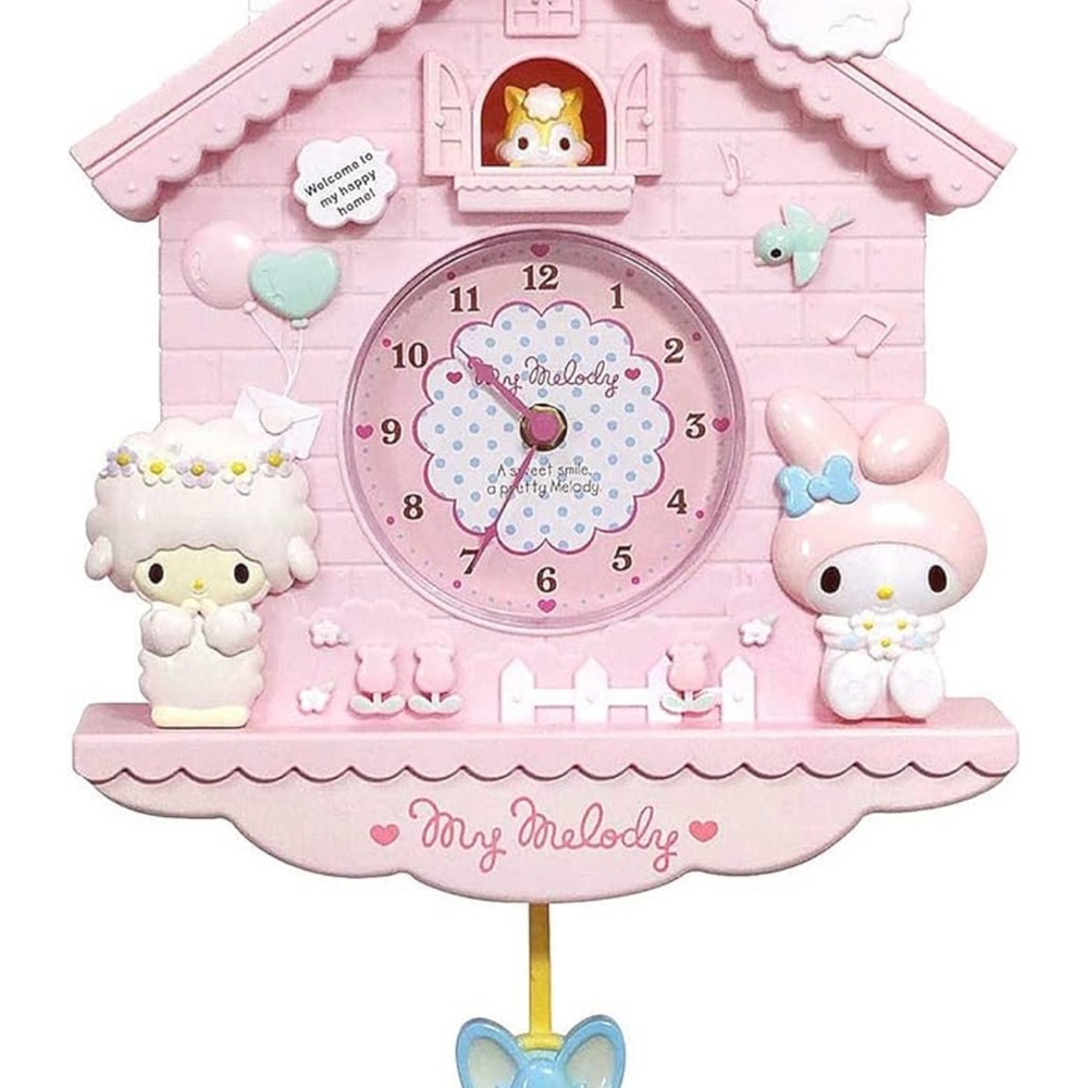 Sanrio My Melody Pink Wall Clock